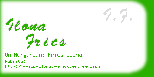 ilona frics business card